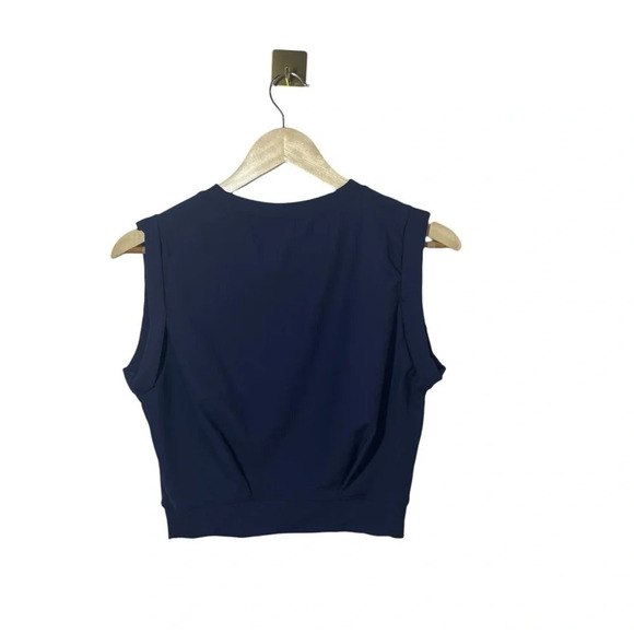 NWT Halara Patitoff Flow Crew Neck Sleeveless Cropped Yoga Tank Inkling Size S - Picture 11 of 12